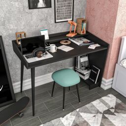 Decorotika Vanessa Study Desk in Black - thumbnail 2