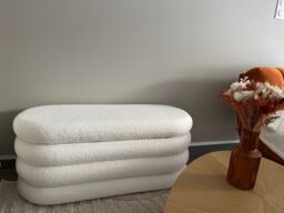 Nordlys Scandinavian Design Bench with Storage in White - thumbnail 8