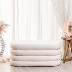 Nordlys Scandinavian Design Bench with Storage in White - thumbnail 2