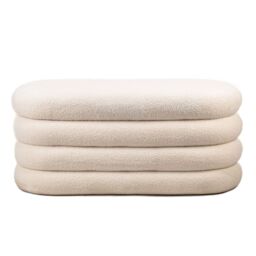 Nordlys Scandinavian Design Bench with Storage in White - thumbnail 7