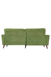 Living and Home 2-Seater Chenille Upholstered Sofa with Pillows in Green - thumbnail 5