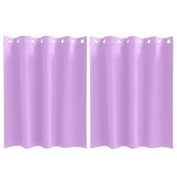 Berkfield Home Curtains with Curtains 2 pcs Purple 140 x 140 cm Polyester - thumbnail 2