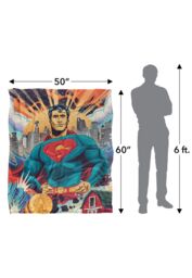 Warner Bros. Jappy Agoncillo Superman Silky Touch Super Soft Throw Blanket 152 X 127 cm in White - thumbnail 5