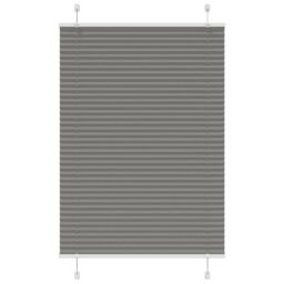 Berkfield Home Pleated Blind Anthracite 90x100 cm Fabric Width 89.4 cm Polyester in Black - thumbnail 2