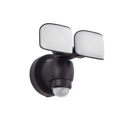 Netlighting Sentinel Integrated LED Outdoor Wall Light Matt Black Frosted IP44 - thumbnail 2
