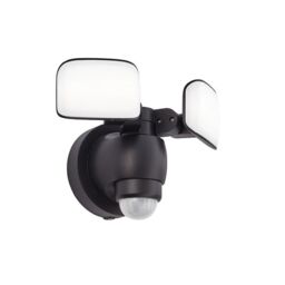 Netlighting Sentinel Integrated LED Outdoor Wall Light Matt Black Frosted IP44 - thumbnail 4