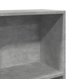 Berkfield Home Decorative Bookcase Concrete Grey 60x24x143 cm Engineered Wood - Size: 60 x 24 x 143 cm - thumbnail 7