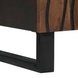 Berkfield Home Media Storage Cabinets & Racks Brown 60 x 33.5 x 75 cm - thumbnail 7
