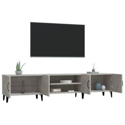 Berkfield Home TV Cabinet Concrete Grey 180x31.5x40 cm Engineered Wood - thumbnail 5