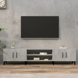 Berkfield Home TV Cabinet Concrete Grey 180x31.5x40 cm Engineered Wood