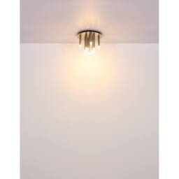 Netlighting Ryan Multi Arm Semi Flush Ceiling Lamp Nickel Matt 9x G9 in Grey - thumbnail 5