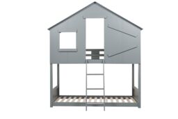 Birlea Solid Wood Bunk Beds Safari 3FT Single Bed Pine Frame in Grey - thumbnail 5