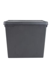 Wham Bam 2 x 92L Stackable Plastic Storage Box & Lid in Black - thumbnail 3