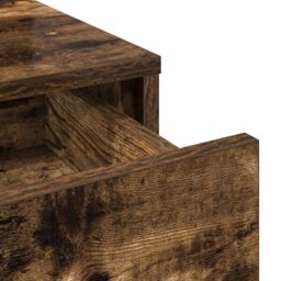 Berkfield Home Dressing Table with Drawers - Smoked Oak, 100x41x140 cm in Brown - Size: 100 x 41 x 140 cm - thumbnail 9