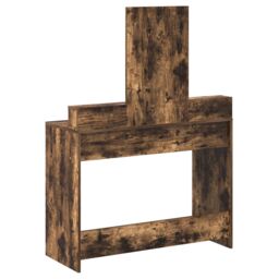 Berkfield Home Dressing Table with Drawers - Smoked Oak, 100x41x140 cm in Brown - Size: 100 x 41 x 140 cm - thumbnail 8
