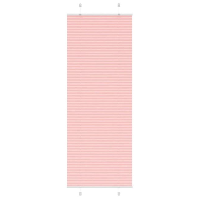 Berkfield Home Pleated Blind Pink 70x200 cm Fabric Width 69.4 cm Polyester - image 1
