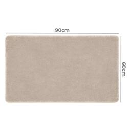 KORVIXA Velvet/Beige/60 x 90cm Heavy Duty Non-Slip Door Mat in Beige - Size: 100 cm diameter - thumbnail 2
