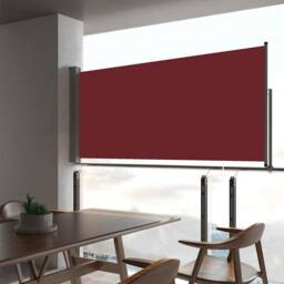 Berkfield Home Patio Retractable Side Awning 60x300 cm Red - thumbnail 2