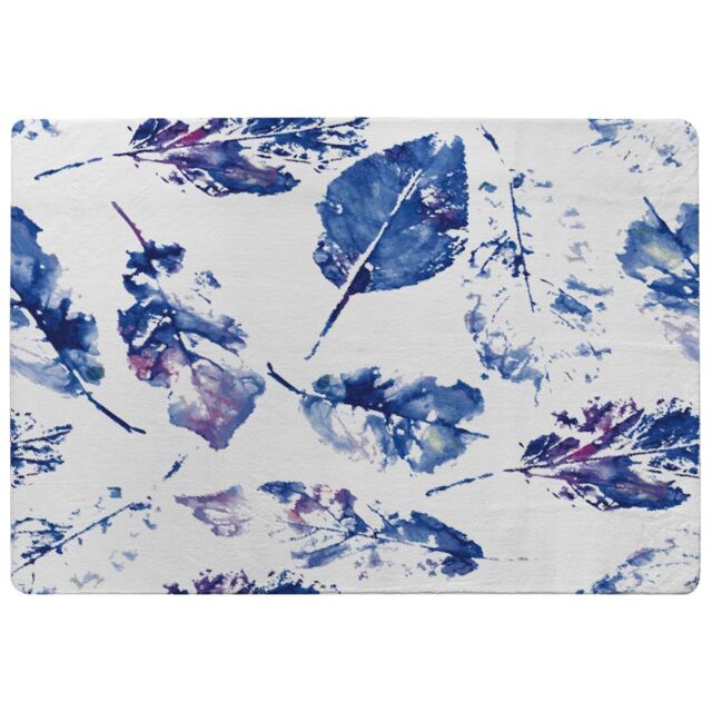 Benjamin Tate Design Autumn Leaves Background Designer Rug in Natural - Size: Large - image 1