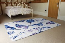 Benjamin Tate Design Autumn Leaves Background Designer Rug in Natural - Size: Large - thumbnail 3