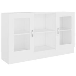 Berkfield Home Vitrine Cabinet White 120x30.5x70 cm Engineered Wood - thumbnail 2