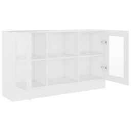 Berkfield Home Vitrine Cabinet White 120x30.5x70 cm Engineered Wood - thumbnail 5