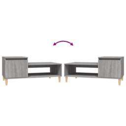 Berkfield Home Coffee Table Grey Sonoma 100x50x45 cm Engineered Wood - Size: 100 x 50 x 45 cm - thumbnail 8