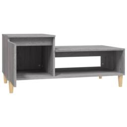 Berkfield Home Coffee Table Grey Sonoma 100x50x45 cm Engineered Wood - Size: 100 x 50 x 45 cm - thumbnail 5