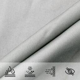 Berkfield Home Sun Shade Sail Light Grey 5x5 m 100% Polyester Oxford - thumbnail 8