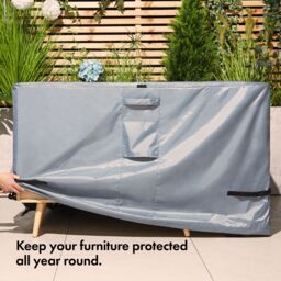 VonHaus Waterproof Garden Furniture Set Cover in Grey - thumbnail 5