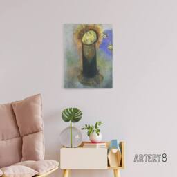 "Artery8 Head of John the Baptist on Pillar Redon Vintage Canvas Wall Art - Size: W24"" x H32""" - thumbnail 3