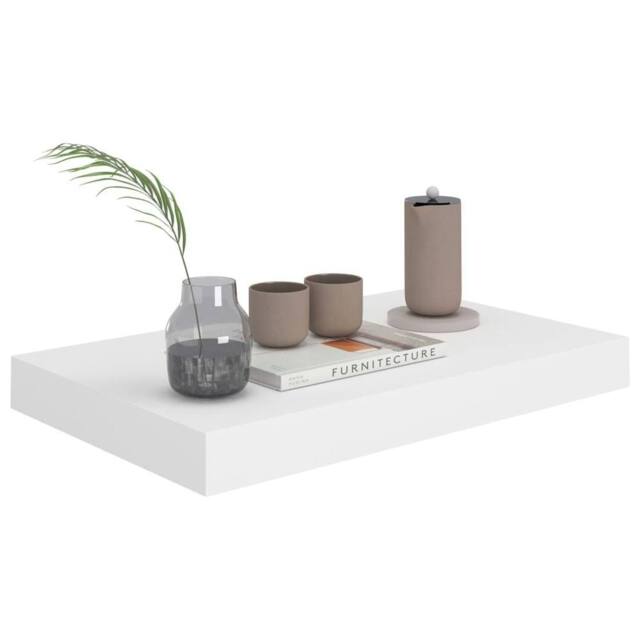 Berkfield Home Durable Floating Wall Shelves 4 pcs White 40x23x3.8 cm MDF - image 1
