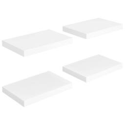 Berkfield Home Durable Floating Wall Shelves 4 pcs White 40x23x3.8 cm MDF - thumbnail 3