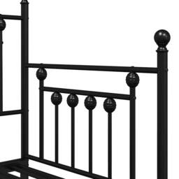 Berkfield Home Daybed Frame with Trundle Black 75x190 cm Steel - thumbnail 8