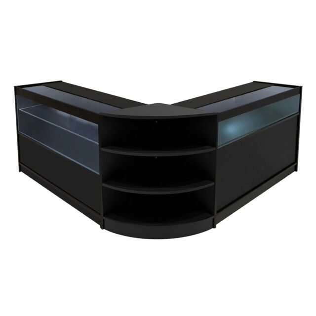 Monstershop Harmonia LED Shop Counter Set B1200, C1200 & LM60 - Black - image 1