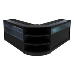 Monstershop Harmonia LED Shop Counter Set B1200, C1200 & LM60 - Black - thumbnail 1