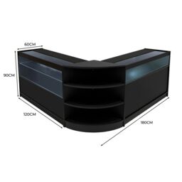 Monstershop Harmonia LED Shop Counter Set B1200, C1200 & LM60 - Black - thumbnail 3