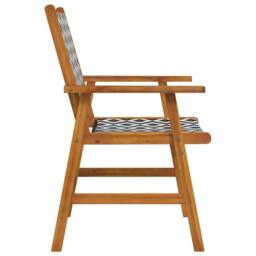 Berkfield Home Garden Chairs 6 pcs Solid Acacia Wood in Brown - thumbnail 5