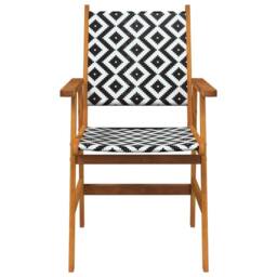 Berkfield Home Garden Chairs 6 pcs Solid Acacia Wood in Brown - thumbnail 4