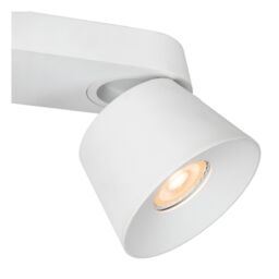 Lucide 'TRIGONO' Dimmable Stylish Tiltable Twin Ceiling Spotlight 2xGU10 in White - thumbnail 5