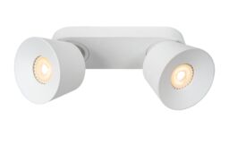 Lucide 'TRIGONO' Dimmable Stylish Tiltable Twin Ceiling Spotlight 2xGU10 in White - thumbnail 2