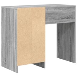 Berkfield Home Grey Writing Desk Grey Sonoma Engineered Wood Medium Storage - thumbnail 7