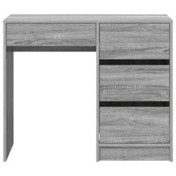 Berkfield Home Grey Writing Desk Grey Sonoma Engineered Wood Medium Storage - thumbnail 5