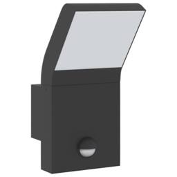 Berkfield Home Outdoor LED Wall Lights with Sensors 2pcs Black Die-cast Aluminium - thumbnail 4
