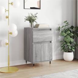 Berkfield Home Sideboard Grey Sonoma 40x35x70 cm Engineered Wood - Size: 40 x 35 x 70 cm - thumbnail 2