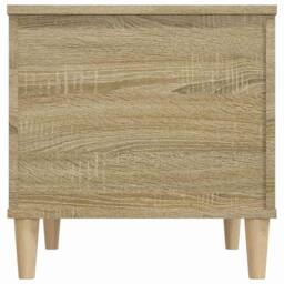 Berkfield Home Decorative Coffee Table Sonoma Oak 60x44.5x45 cm Engineered Wood in Light Sand - thumbnail 8
