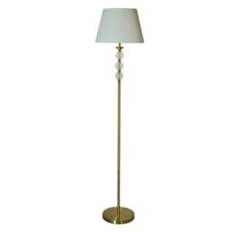 Lighting Collection Glass Balls Floor Lamp in Gold - thumbnail 3