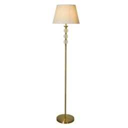 Lighting Collection Glass Balls Floor Lamp in Gold - thumbnail 2