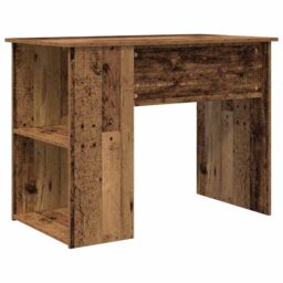 Berkfield Home Desk Old Wood 100x55x75 cm Engineered Wood in Brown - Size: 100 x 55 x 75 cm - thumbnail 6