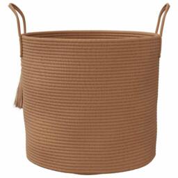 Berkfield Home Storage Basket Brown √ò40x35 cm Cotton - Size: 40x35 cm - thumbnail 4